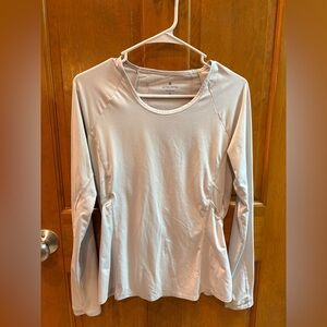 Athleta Women’s Gray Running Reflective Long Sleeve Top Size Small